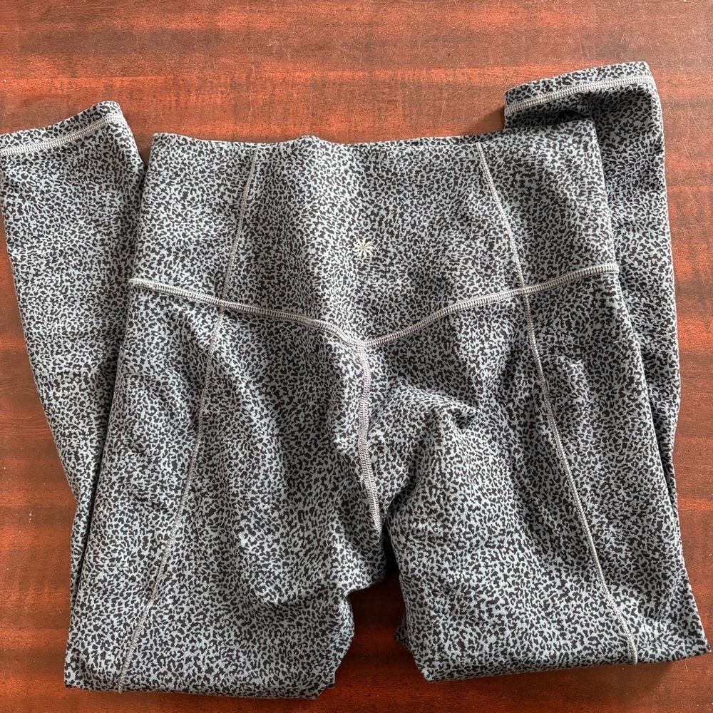Athleta Black and blue Patterned Leggings